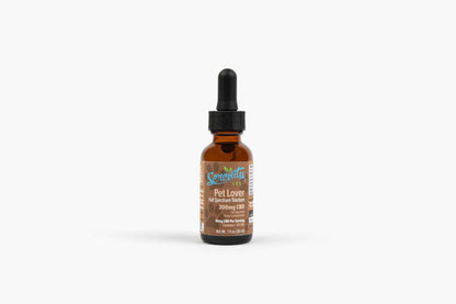 Serenity CBD Pet Tincture compact view—providing THC-free plant-based support for dogs and cats to promote balance and comfort